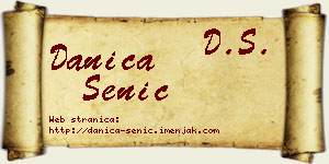 Danica Senić vizit kartica